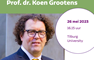 Oratie Prof.dr. Koen Grootens
